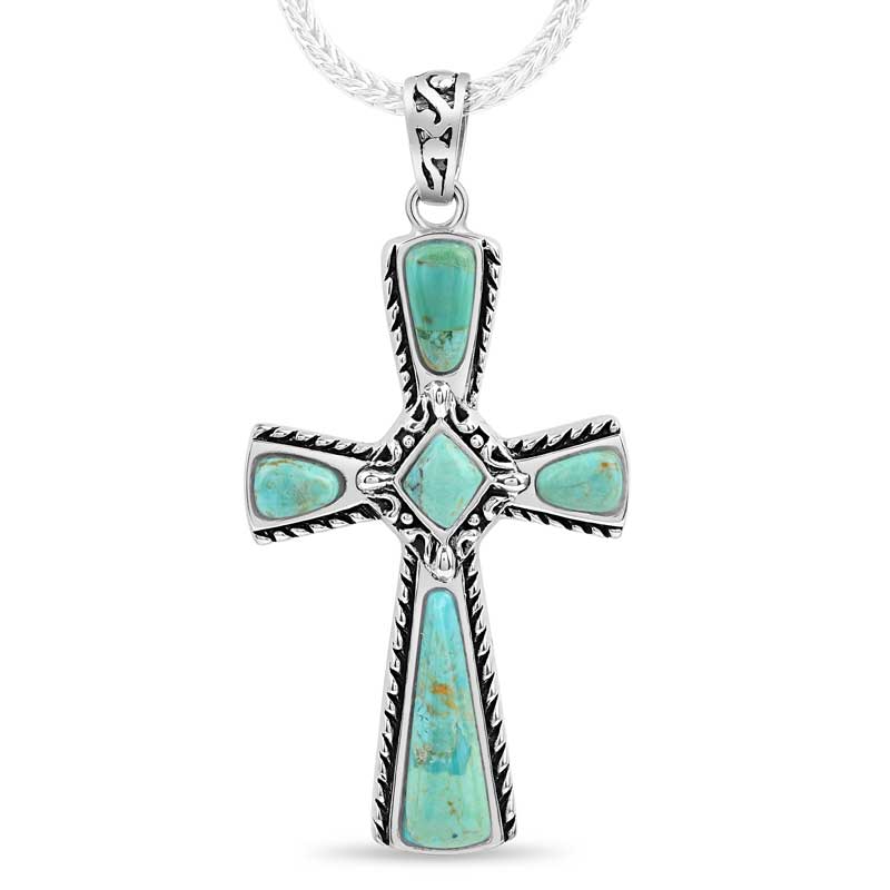 Mission Turquoise Cross Pendant